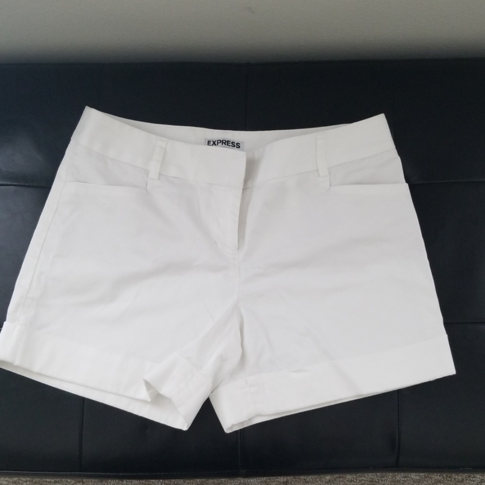 Express white shorts